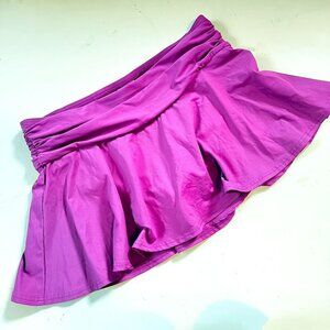 Lands' End Skirted Swim Bottom Ruched waistband Flounce Skirt Size 4